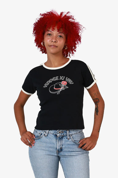 Girl Dangerous - Yippee Ki Yay - Black/Bone - Front