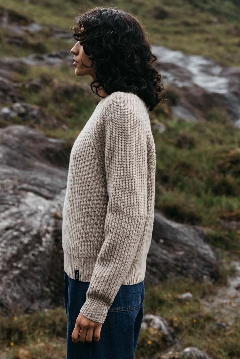 Finisterre - Mora Jumper - Oatmeal - Side