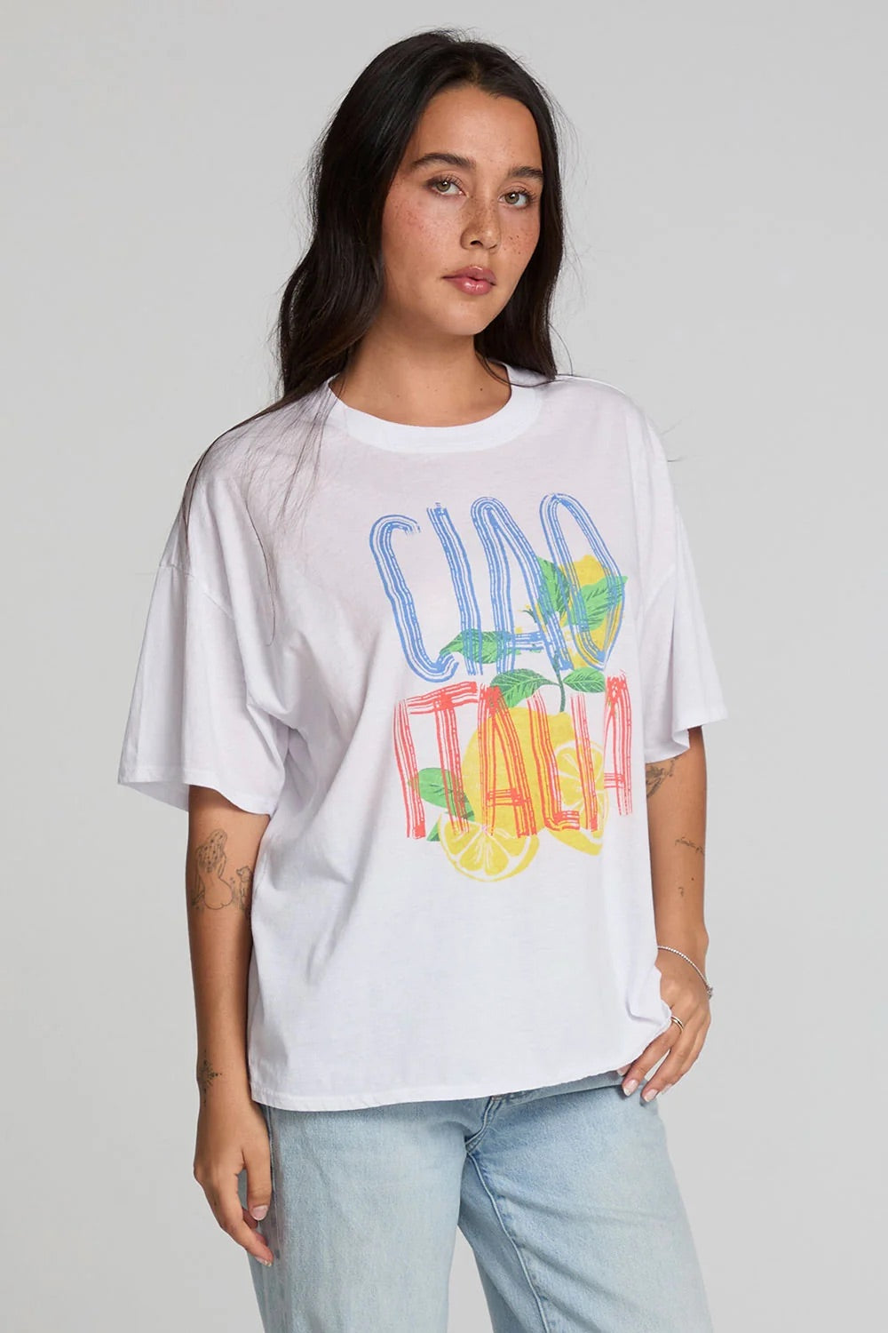 Chaser Bagged Italy in White — Quarter view