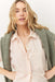 Marine Layer - Cali Poplin Shirt - Rosewater Stripe - Detail