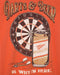 Junk Food Miller Darts and Beer in Washed Red — Graphic detail view