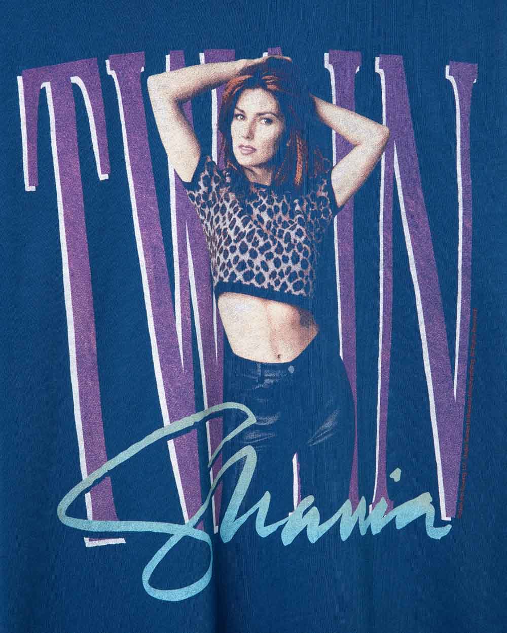 Junk Food Shania in True Navy — Graphic detail view