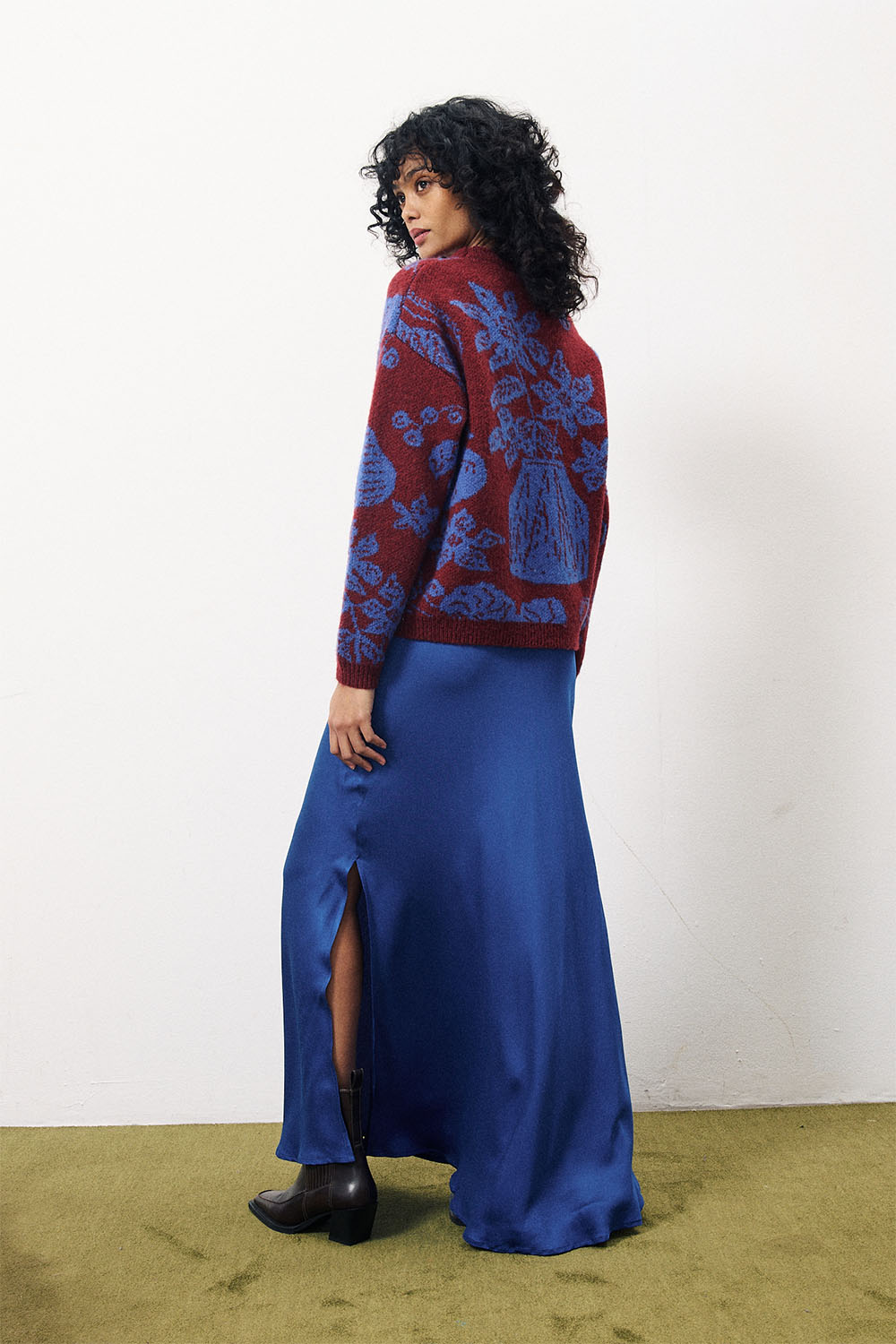FRNCH - Chan Skirt - Bleu Electrique - Back