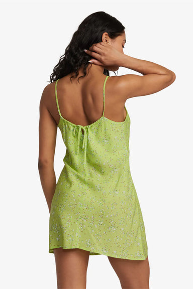 RVCA - Macarthur Dress - Neon Green - Back