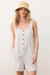 Marine Layer SYDNEY ROMPER Cream/Navy Stripe Front