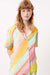 FRNCH - Shelly Woven Blouse - Diagonal Rainbow