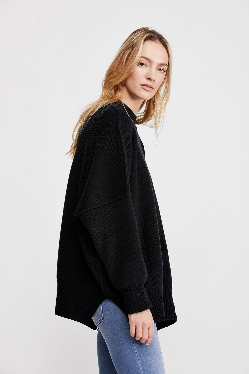 Free People - Easy Street Tunic - Black - Side