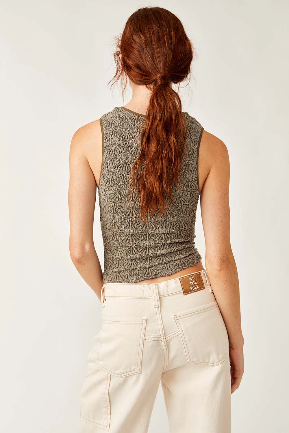 Free People - Love Letter Sweetheart Cami - Stingray - Back