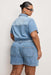 Good American - Fit For Success Jumpsuit - Indigo - Back