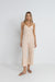 Rhythm - Tide Stripe Jumpsuit - Natural - Front