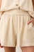 Marine Layer - Allison Hemp Short - Natural Stripe - Front