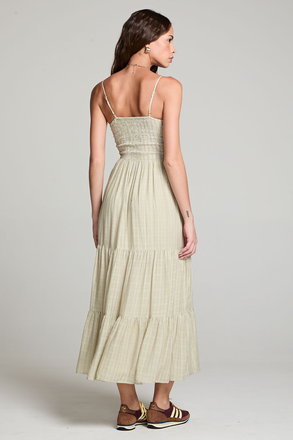 Saltwater Luxe - Stein Midi Dress - Fern - Back
