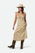 Brixton - Wandering Tie Dress - Pale Khaki Bandana - Front