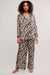 Free People - Dreamy Days Pajama Set - Tea Combo Zebra - Front