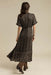 Sendero - La Dahlia Dress - Black Floral - Back