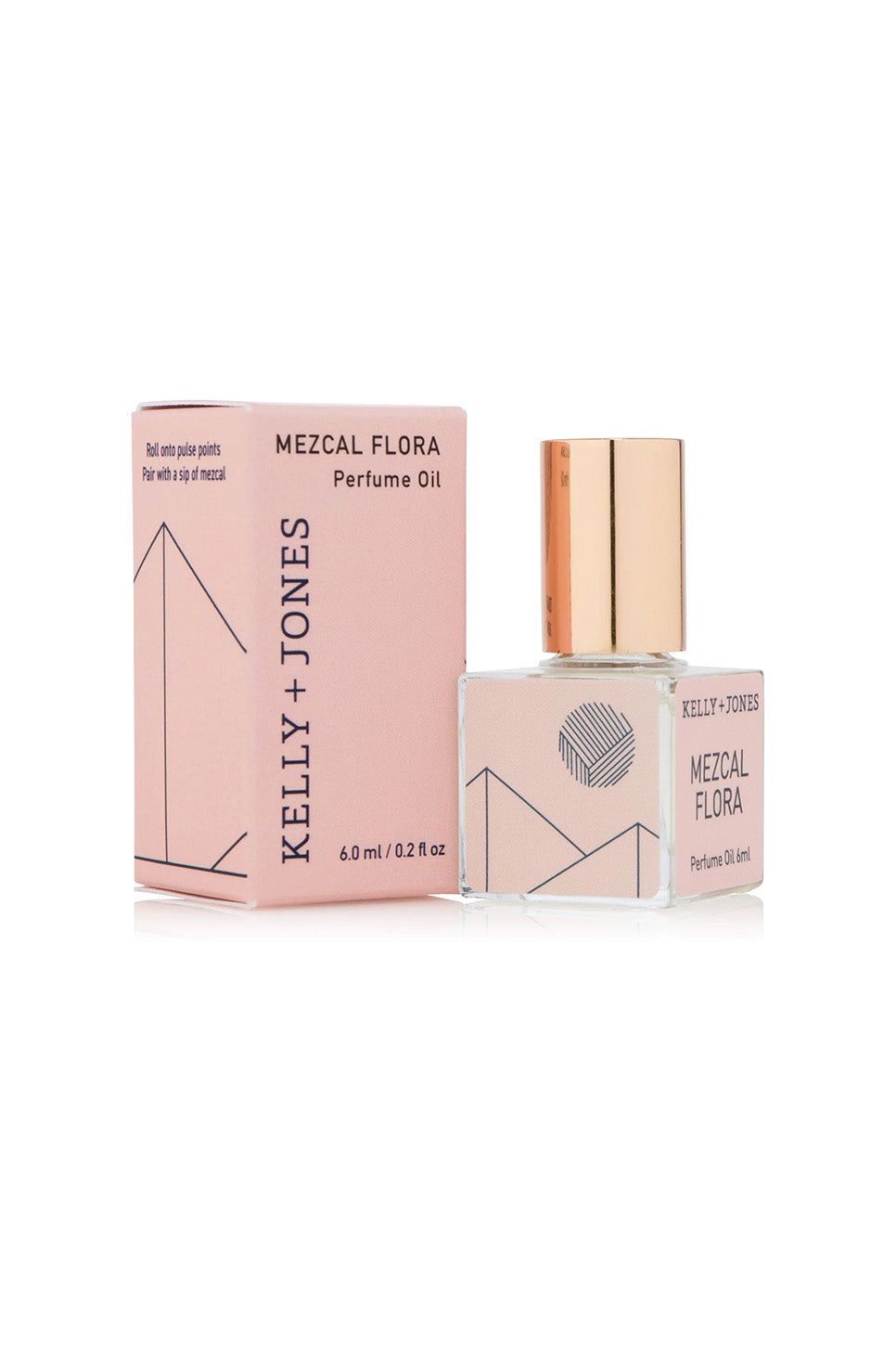 Kelly + Jones - MEZCAL GOLD PERFUME ROLL ON Flora - Package