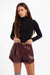 Sage the Label - Sweetie Turtleneck Knit Top - Black - Front