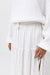 Rhythm - Classic Tiered Maxi Skirt - White - Detail
