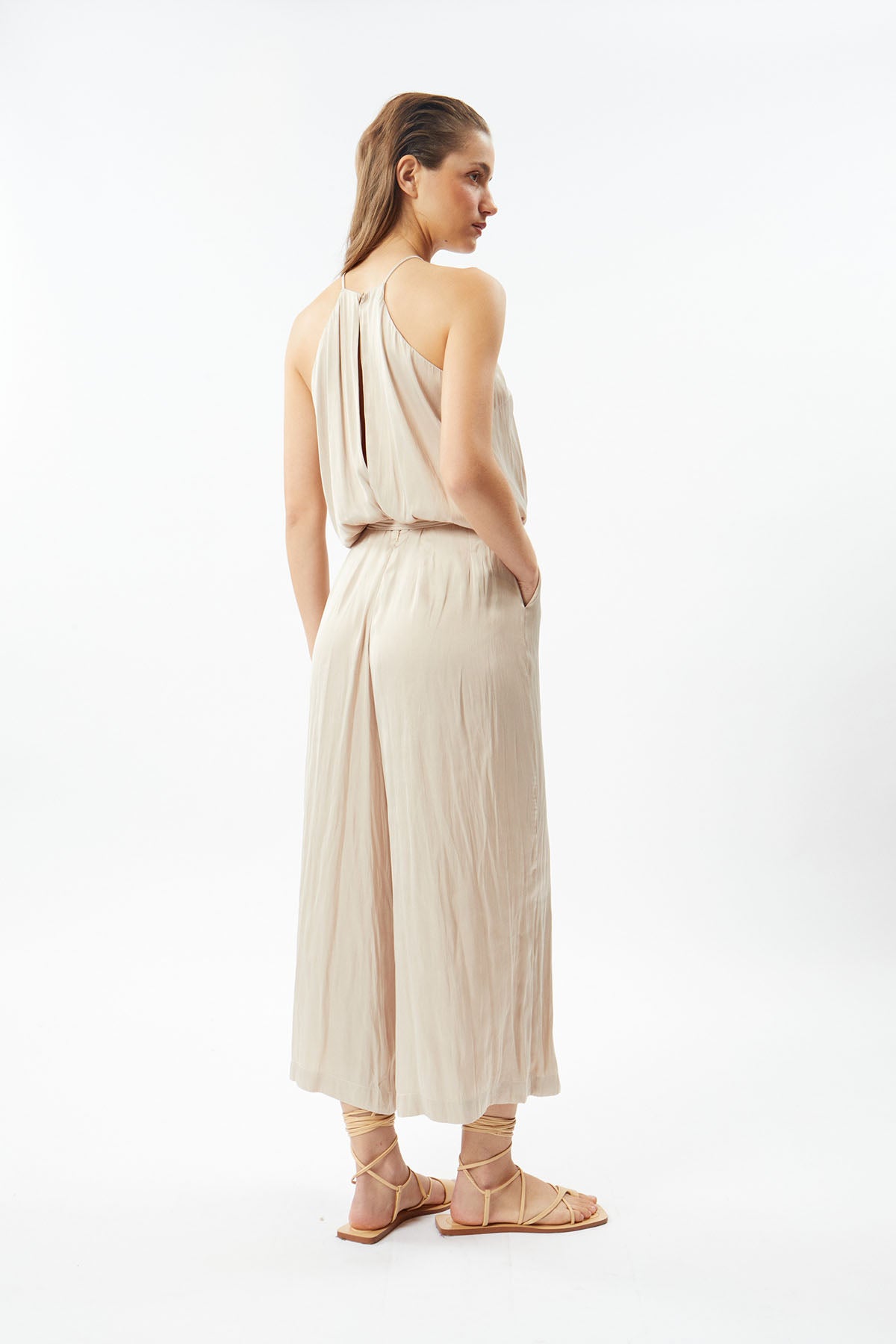 Deluc - Laubser Jumpsuit - Sand - Back