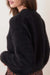Marine Layer - Eyelash Cropped Crew - Black - Back