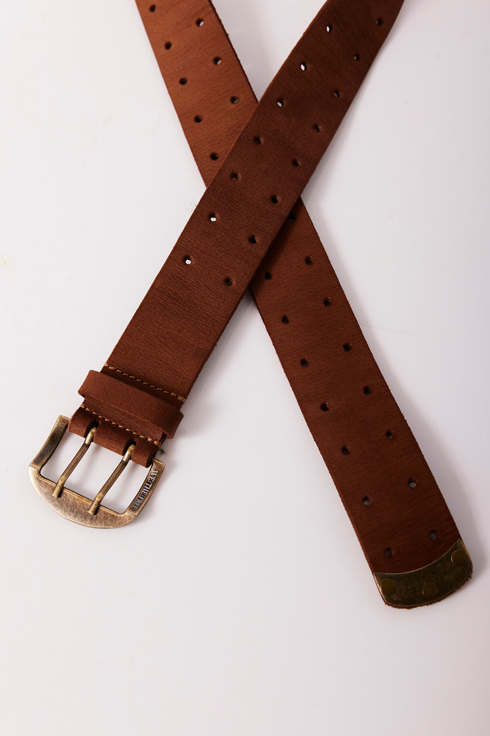 Free People - Double Cross Belt - Cognac