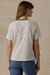 Faherty Sunwashed Essential Stripe Tee in Four Leaf Clover Mini Stripe — Back view