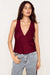 Mink Pink - Lumiere Bias Top - Wine