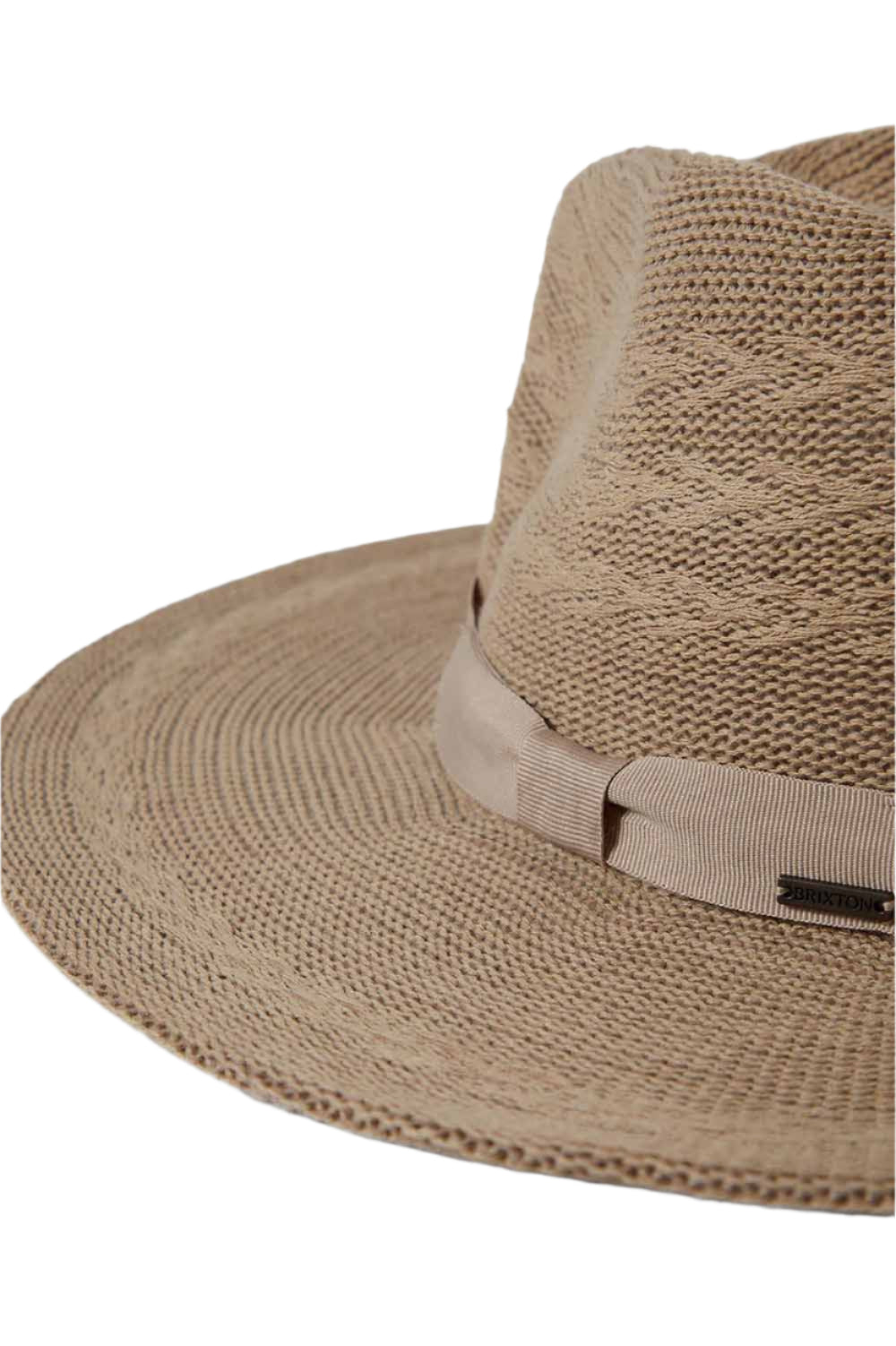 Brixton - Lyons Knit Pattern Packable Hat - Light Tan/Light Tan - Detail
