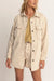 Rhythm - Claude Drill Shacket - Natural - Front