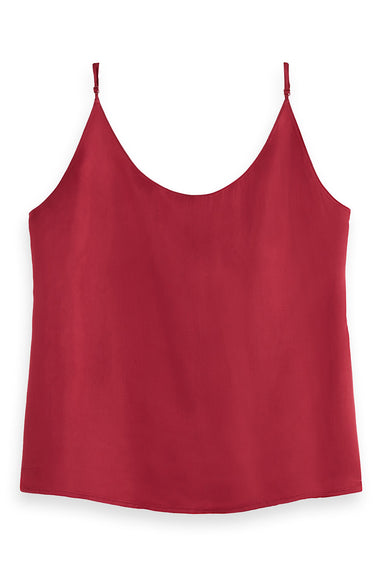 Scotch & Soda - Jersey Woven Tank - Roadside Red - Front