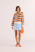 Mink Pink - Skye Stripe Splice Sweater - Multi - Front