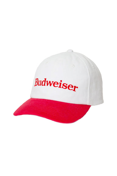 Junk Food Tees - Budweiser Logo Hat - Red/White - Front