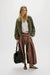 Free People - Birdie Washed Jacket - Olive Green - Front