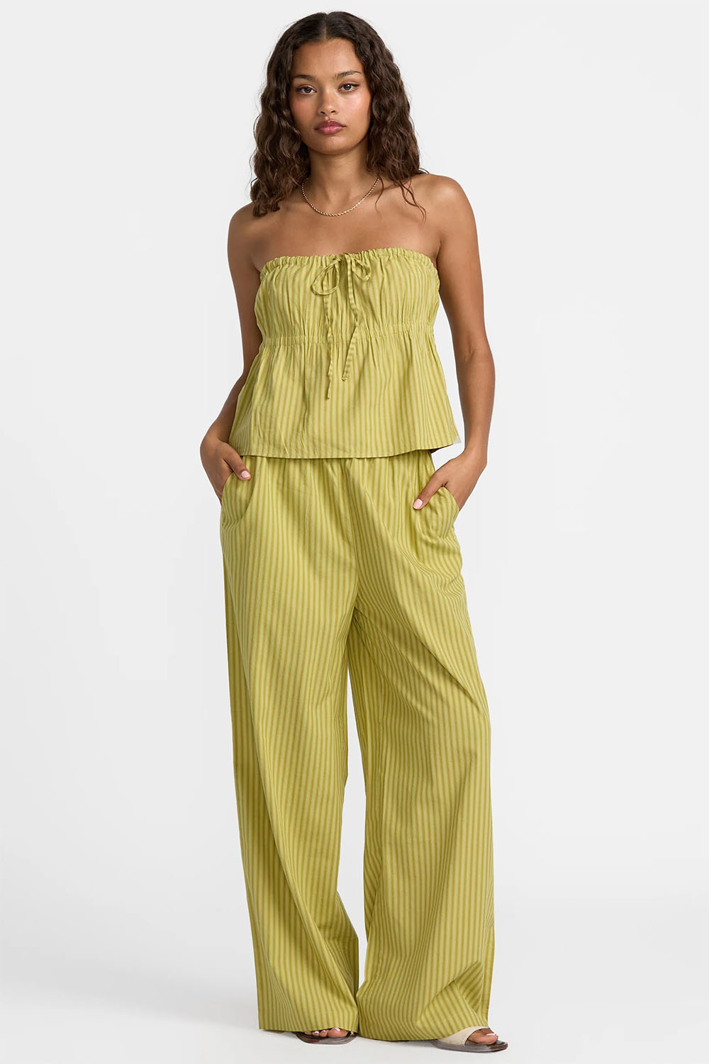 RVCA - Peyton Tube Top - Martini Olive