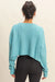 Double Zero - Cropped Knit Sweater - Sky Blue - Back