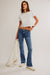 Free People - Level Up Slit Bootcut - Sunburst Blue