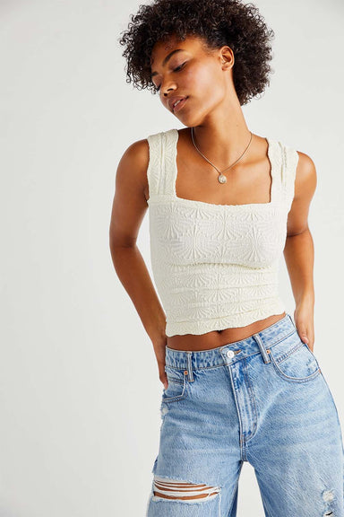 Free People - Love Letter Cami - Ivory - Front