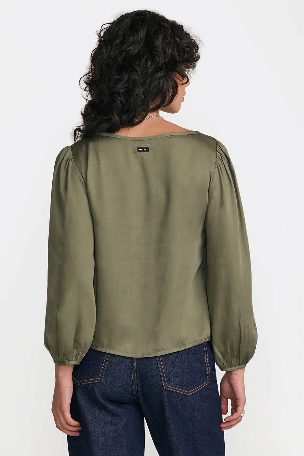 RVCA - Swindon Tie Front - Olive - Back