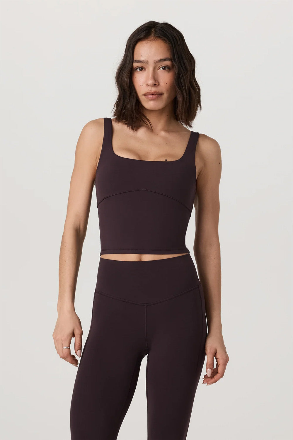 Vuori - All the Form Tank - Raisin - Front