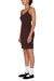 Obey - Adelaide Pointelle Dress - Chocolate - Side