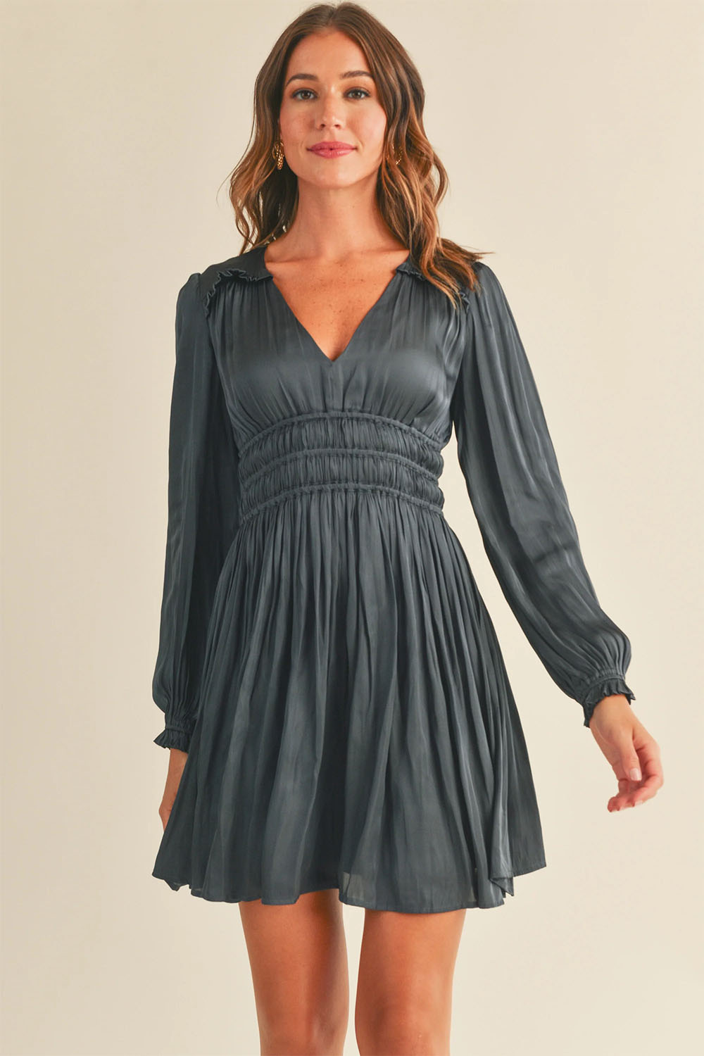 Reset by Jane - Anna Dress - Navy - Front