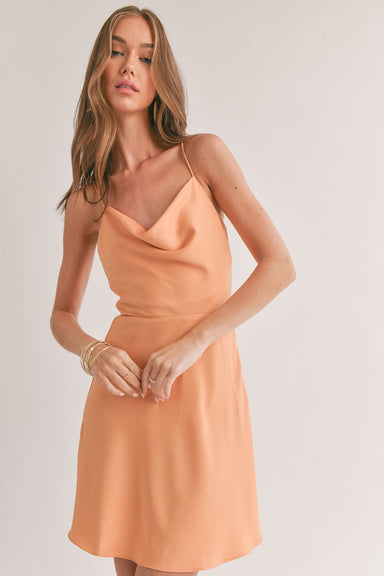 Sage the Label - Jess Mini Dress - Apricot - Front