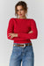 Free People - Mila Pullover - Salsa - Front