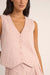 Rhythm - Lola Check Vest - Dusty Pink - Detail