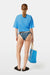 Scotch & Soda - Knotted T-Shirt - Aqua Blue - Back