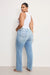 Good American - Soft Tech True Straight Jeans - Indigo - Plus Back