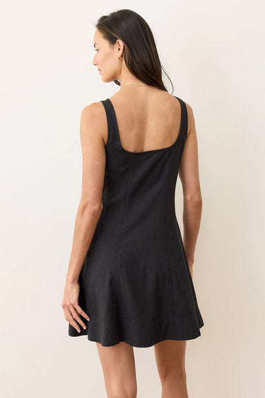 Marine Layer - Denisse Hemp Mini Dress - Black - Back