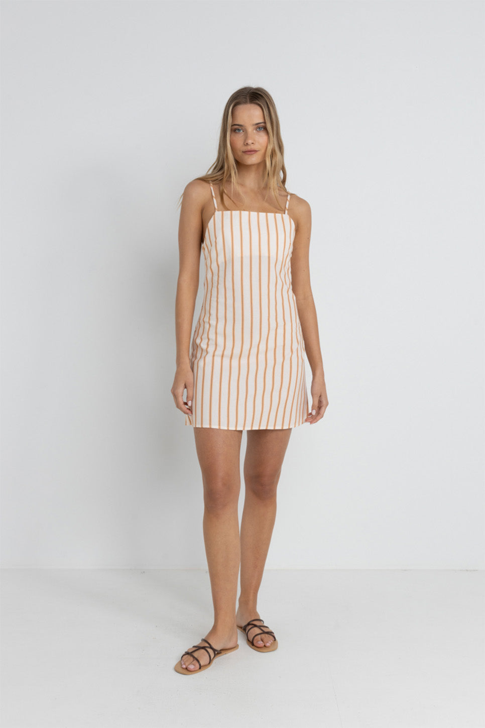 Rhythm - Tide Stripe Mini Dress - Natural