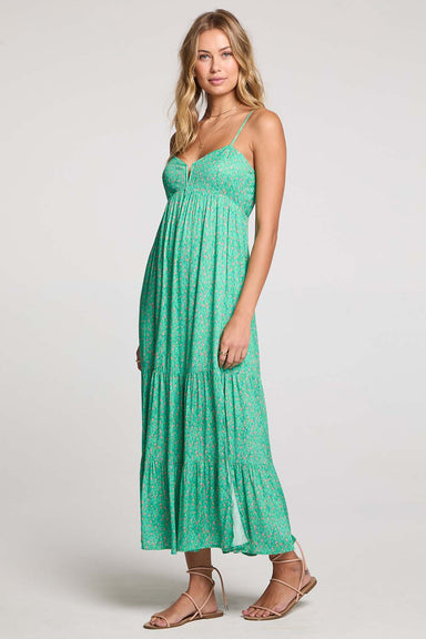 Saltwater Luxe - Seren Midi Dress - Jade - Side