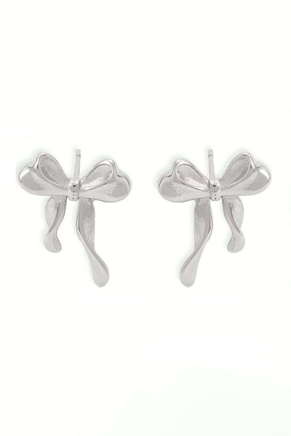 Pearl of the West - Cindy Bow Studs - Stainless Steel